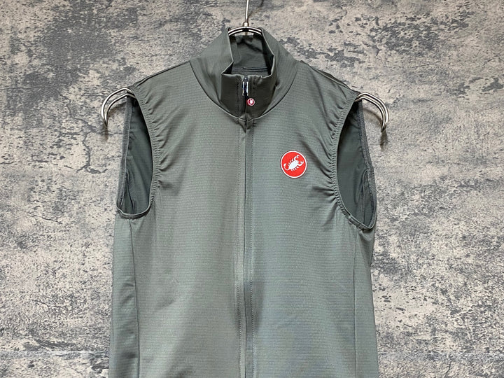 KG813 カステリ CASTELLI ロッソコルサ ROSSO CORSA ジレ サイクルベスト グレー S