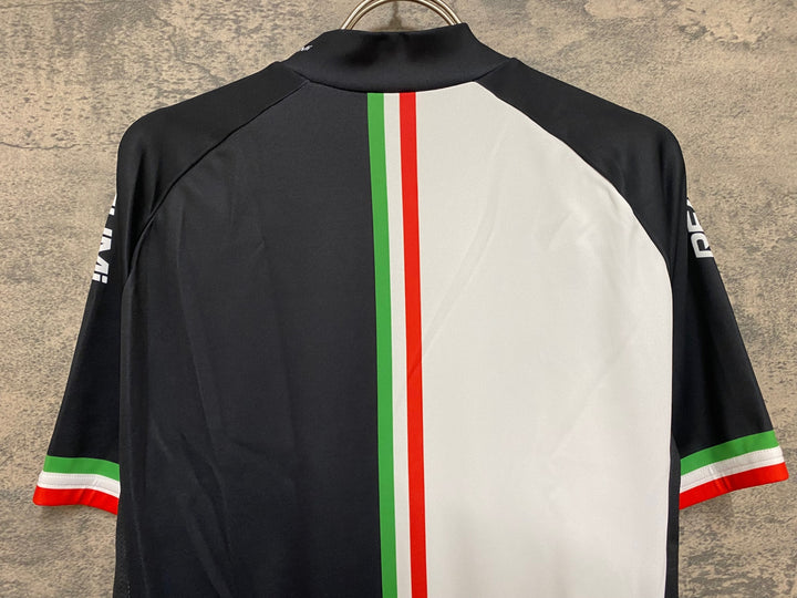 JN383 パールイズミ PEARL iZUMi 半袖 サイクルジャージ 黒 白 L