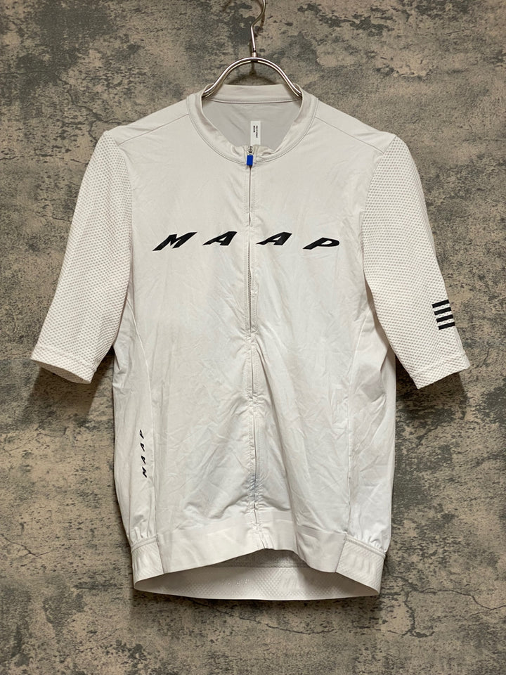 JP757 マープ MAAP PRO FIT JERSEY 半袖サイクルジャージ 白 M