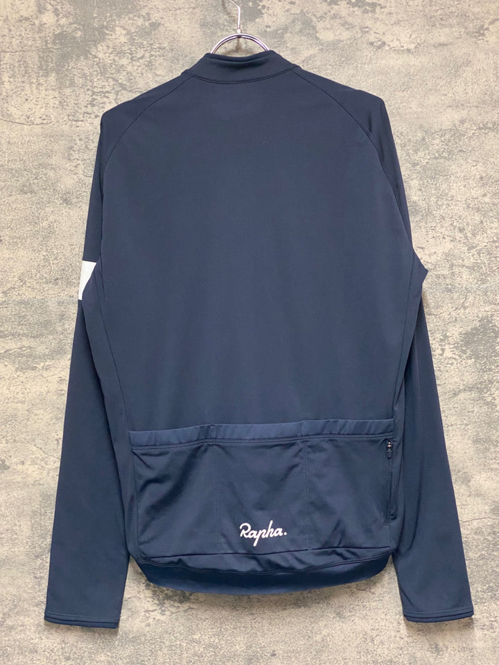 KP820 ラファ RAPHA CORE LONGSLEEVE JERSEY 長袖 サイクルジャージ 紺 XL