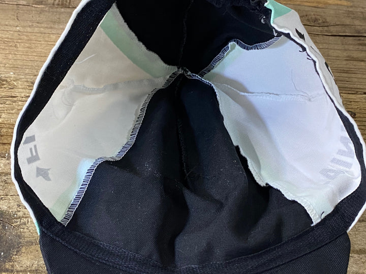 JV750 サンティーニ Santini サイクルキャップ 白黒