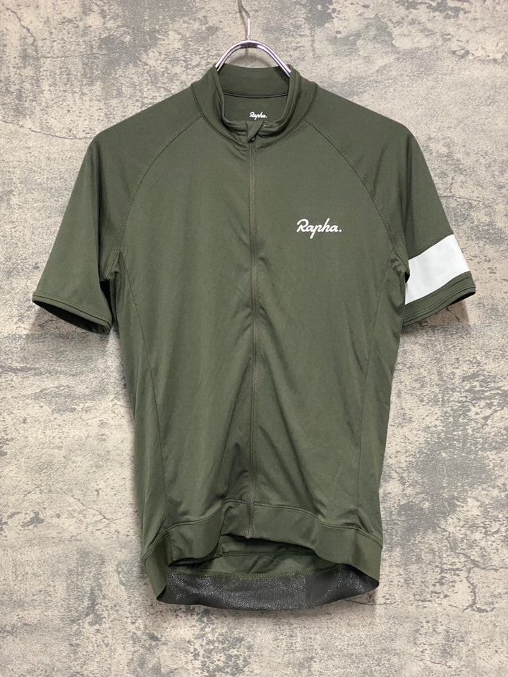 JJ321 ラファ Rapha CORE JERSEY 半袖サイクルジャージ 濃緑 S