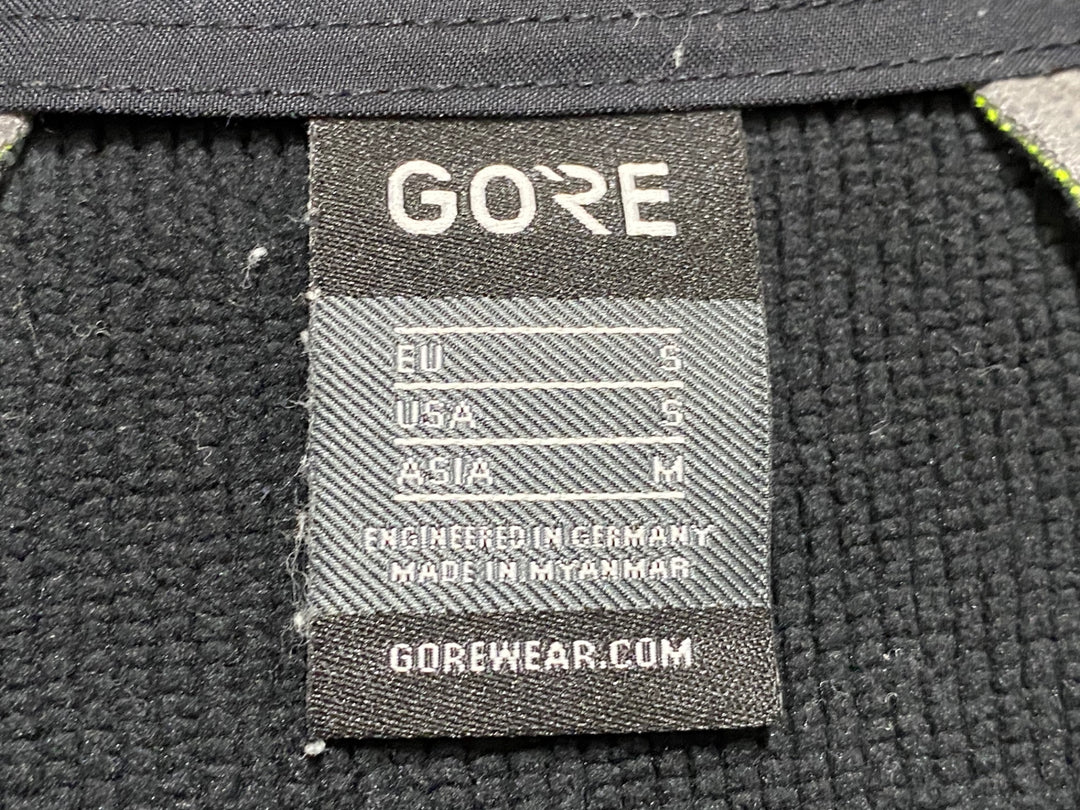 JO991 ゴア GORE 長袖 サイクルジャケット 黄 M 裏起毛 GORE WINDSTOPPER