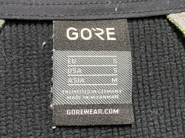 JO991 ゴア GORE 長袖 サイクルジャケット 黄 M 裏起毛 GORE WINDSTOPPER