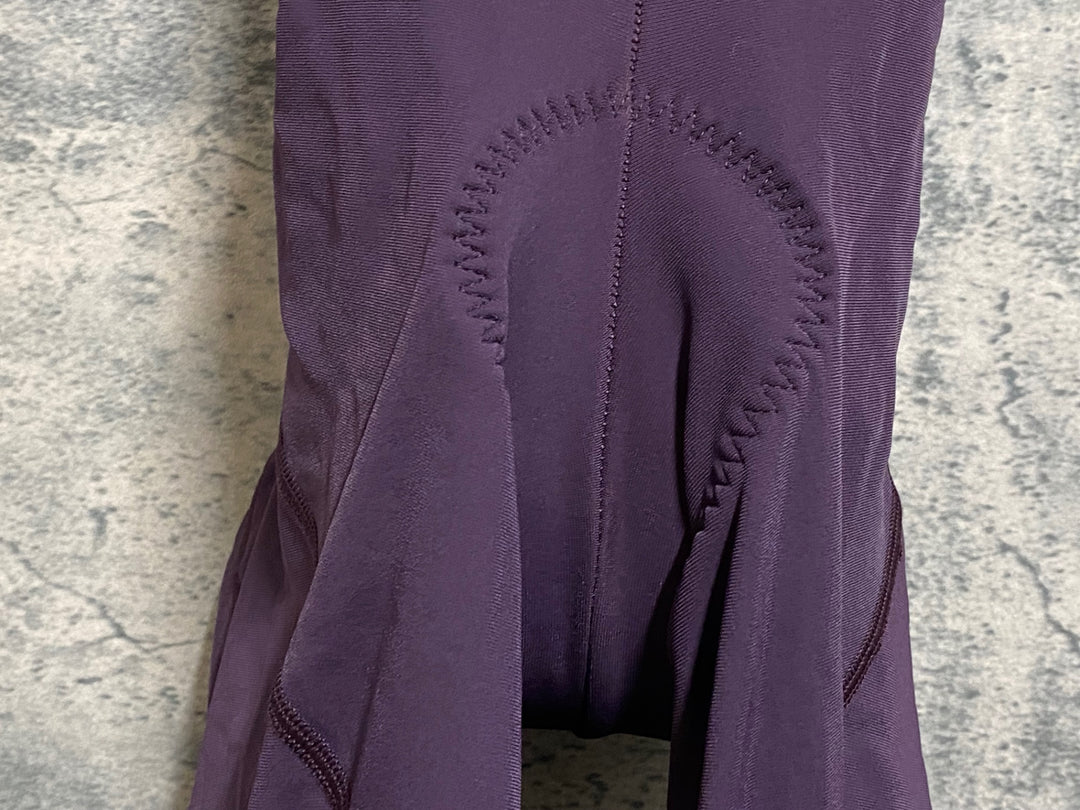 JN376 ユニバーサルカラーズ Universal Colours Mono Bib Tights ビブタイツ 紫 L 裏起毛