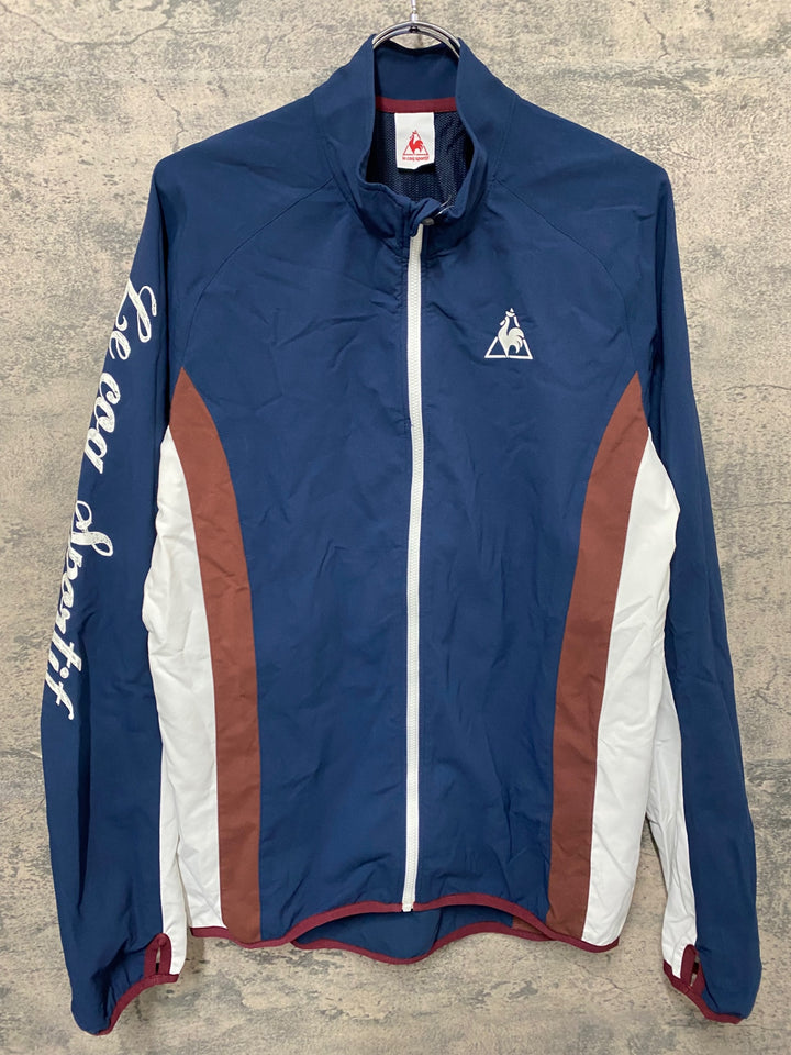 KC988 ルコックスポルティフ le coq sportif 長袖 ウィンドブレーカー 紺 L