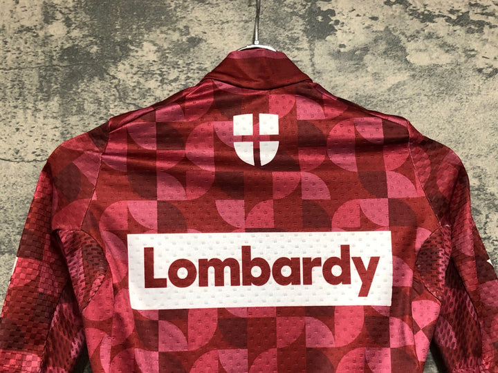 JJ488 ブラックシープ BLACKSHEEP 半袖 サイクルジャージ 赤 2XS Lombardy