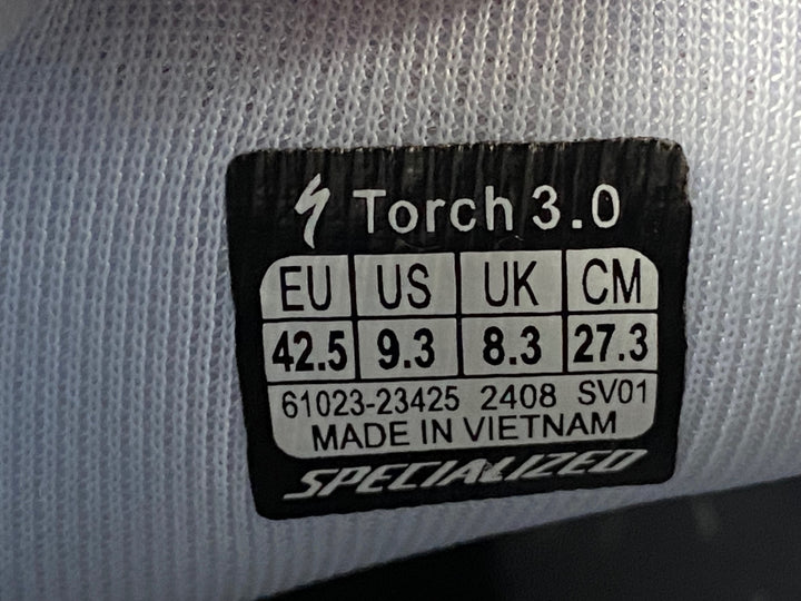 KA240 スペシャライズド SPECIALIZED TORCH 3.0 ビンディングシューズ EU42.5 白 SPD-SL対応