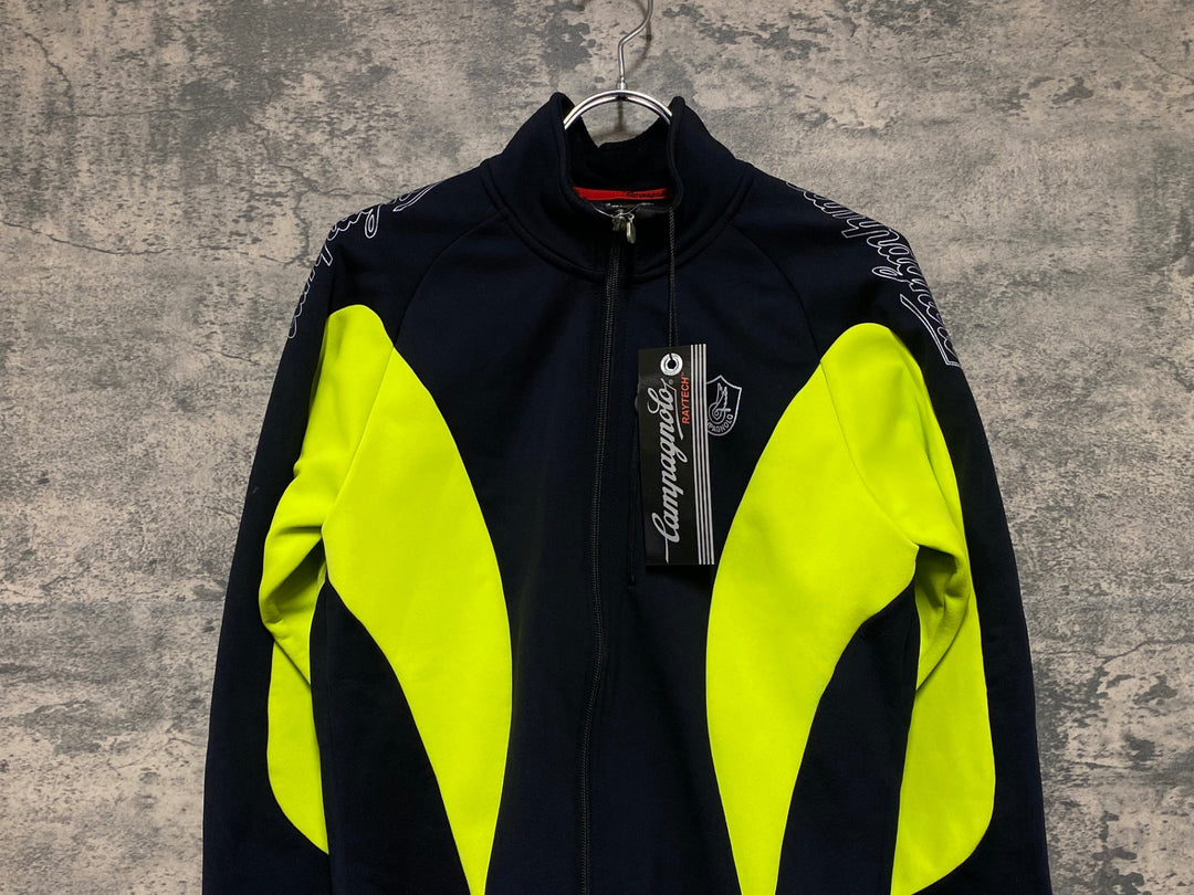 JV317 カンパニョーロ CAMPAGNOLO 長袖サイクルジャケット 黒黄 M 裏起毛
