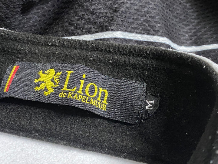 JZ890 リオンドカペルミュール Lion de kapelmuur 長袖 サイクルジャージ 裏起毛 白黒 M