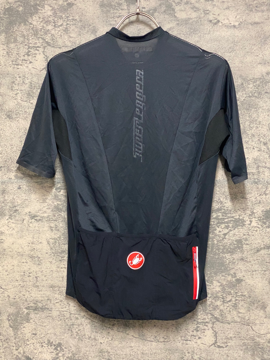 KF197 カステリ CASTELLI SUPERLEGGERA 半袖 サイクルジャージ 黒 S