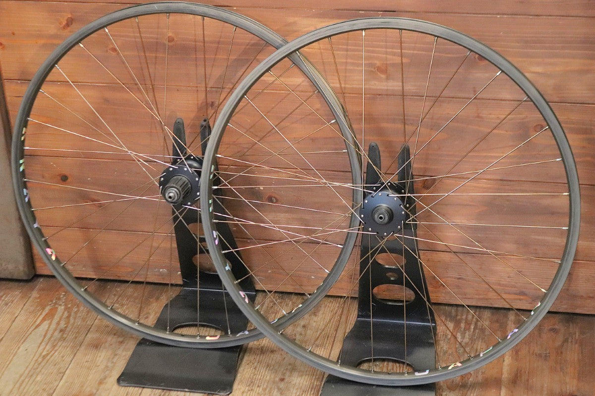 【SHIMANO PARALLAX】自転車ホイール 2個セット ジャンク ヘッド HED カーボンホイール F:60mm/R:90mmハイト ホイール