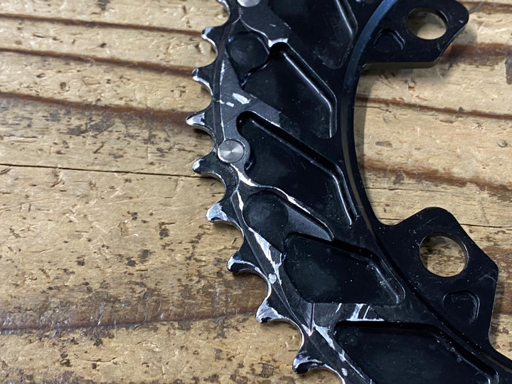 JZ312 ローター ROTOR QRINGS 楕円 チェーンリングセット 48/35T BCD107