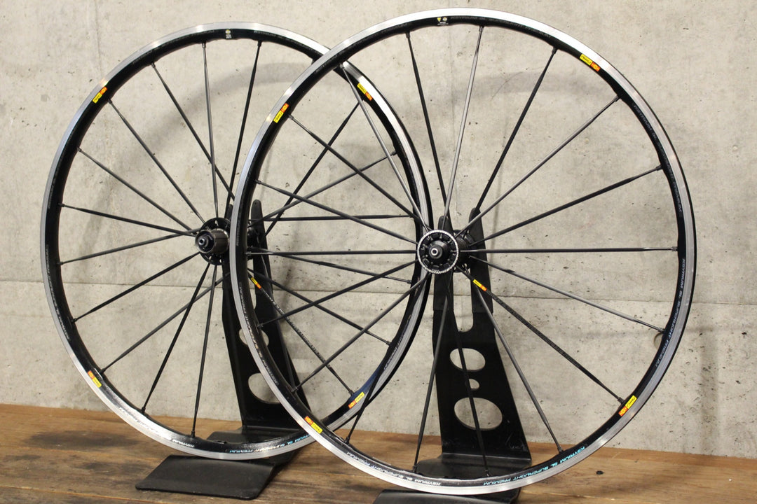 マヴィック MAVIC キシリウム KSYRIUM SL SUPER LIGHT PREMIUM アルミ クリンチャー シマノ 11S/12S ナローリム 15C ホイールセット 【福岡店】