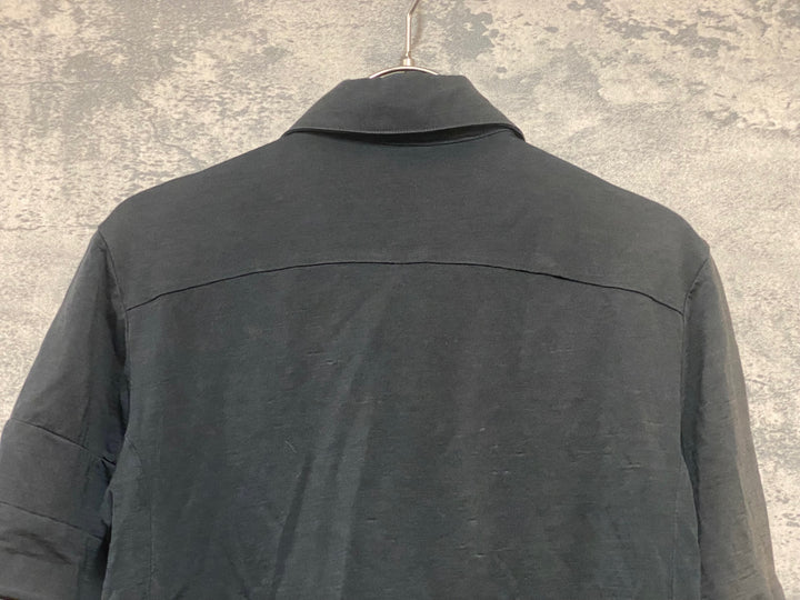 KC831 ラファ Rapha MERINO POLO 半袖 ポロシャツ 黒 XS ※一部変色