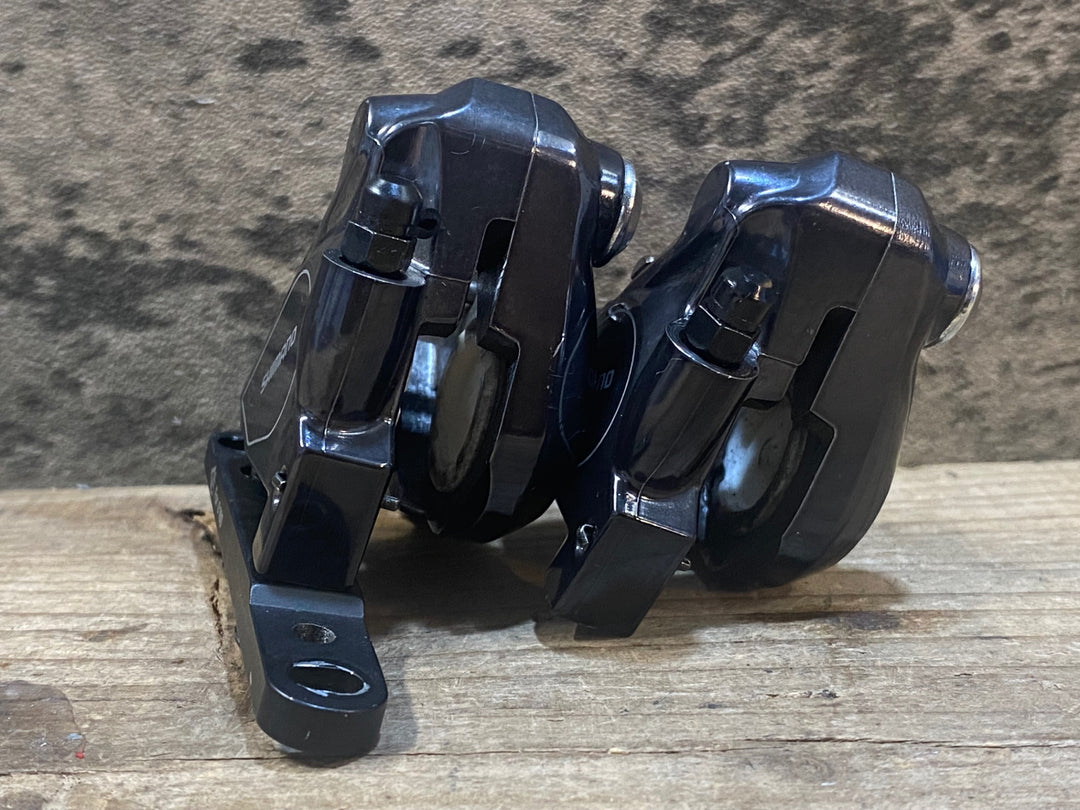 JX408 シマノ SHIMANO BR-RS805 ディスクブレーキキャリパー 前後セット ※パッド,脱落防止ピン欠品