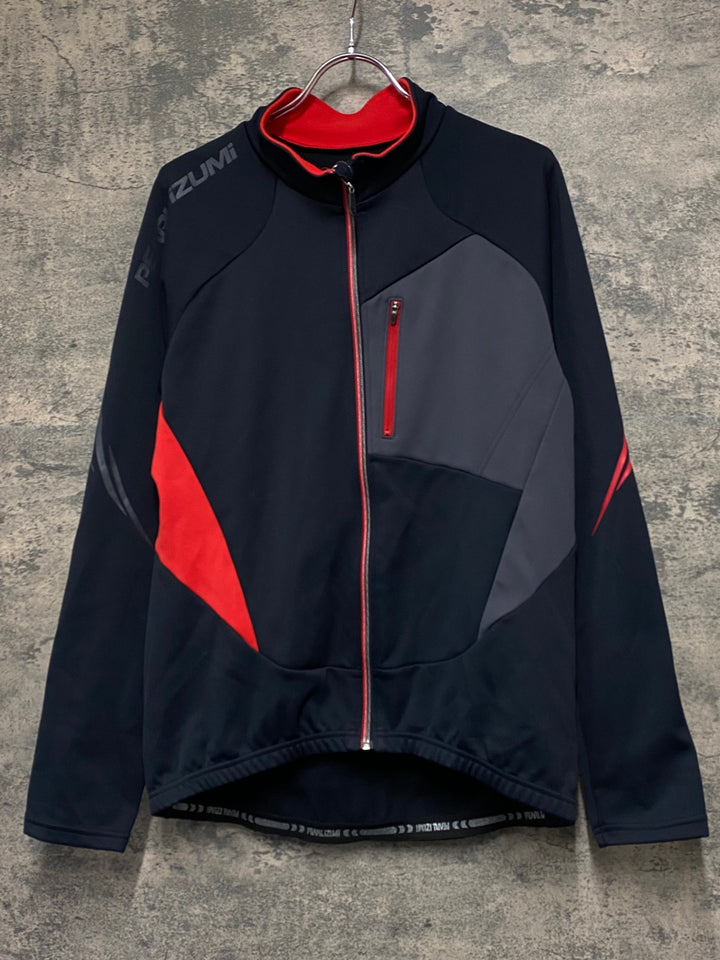 KC648 パールイズミ PEARL iZUMi 長袖 サイクルジャケット 黒 赤 BL 裏起毛 THERMODRESS NEO