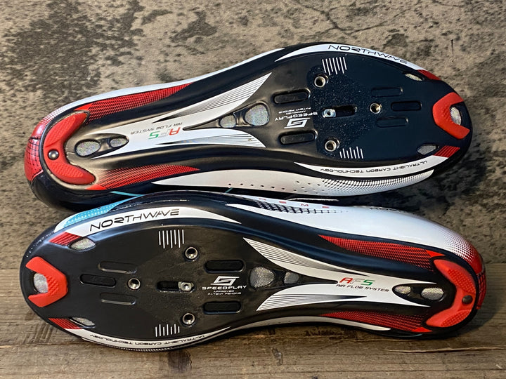 JR507 ノースウェーブ NORTHWAVE EXTREME ビンディングシューズ 黒赤白 EU40 1/2