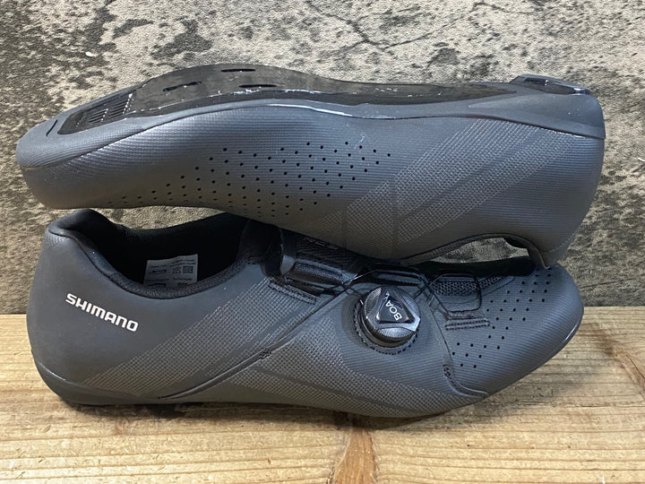 KB396 シマノ SHIMANO SHRC300MRC3 L01 S ビンディングシューズ EU42 黒