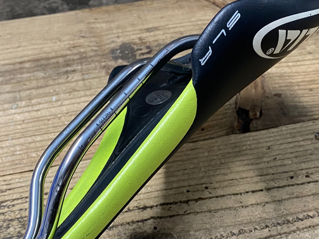 KJ133 セライタリア SELLE ITALIA SLR TEAM EDITION サドル 黒黄 Ti316 レール