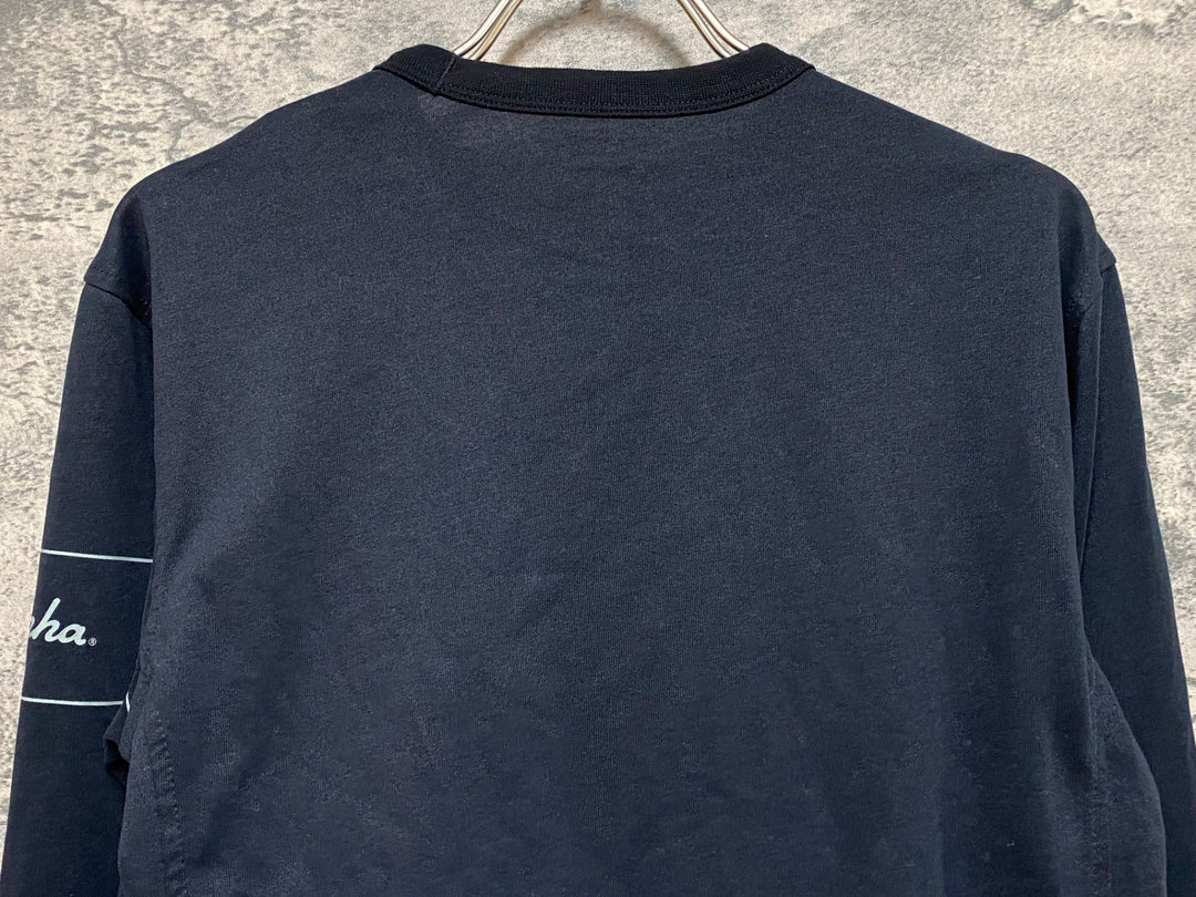 JR976 ラファ Rapha LONG SLEEVE FIXED T-SHIRT 長袖 Tシャツ 黒 M