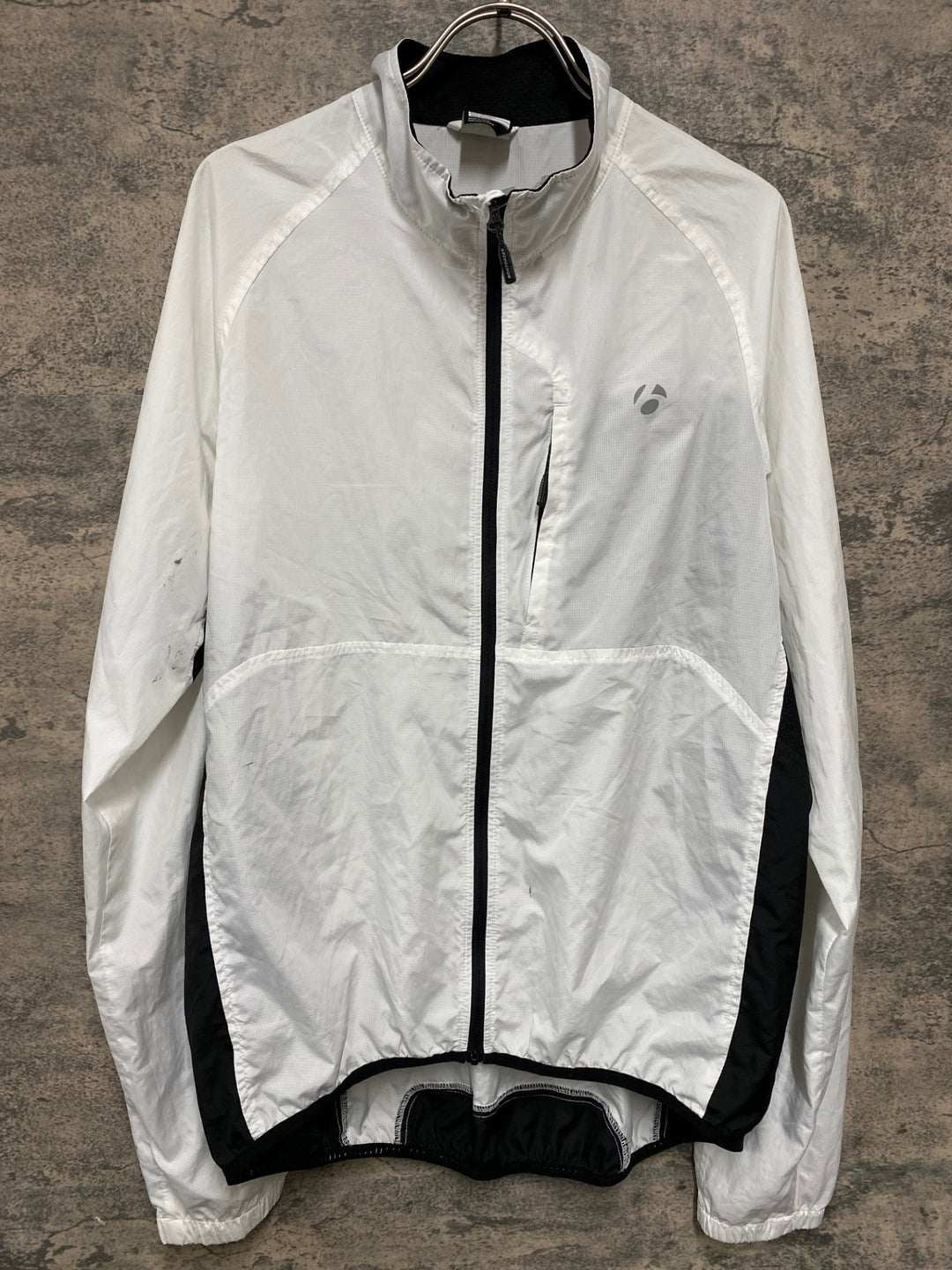 KF157 ボントレガー BONTRAGER 長袖 ウインドブレイカー 白 XL ※汚れ