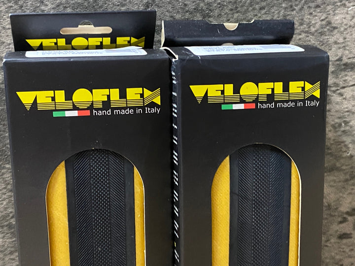 KO486 ヴェロフレックス VELOFLEX Master 25 クリンチャー タイヤ 700x25c 黒/スキン 2本セット