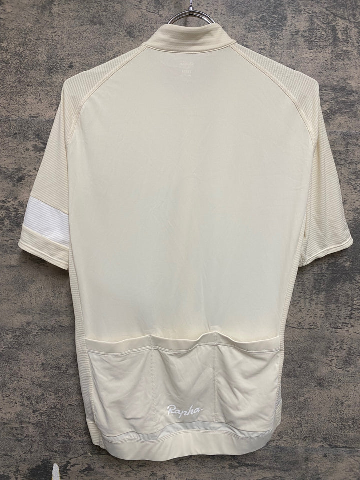 KO564 ラファ Rapha CORE LIGHTWEIGHT JERSEY 半袖 サイクルジャージ オフホワイト L