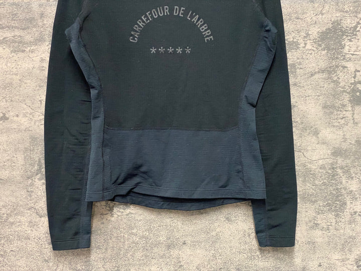 KC761 ラファ Rapha PRO TEAM THERMAL BASE LAYER LONG SLEEVE 長袖 ベースレイヤー 黒 黒 M