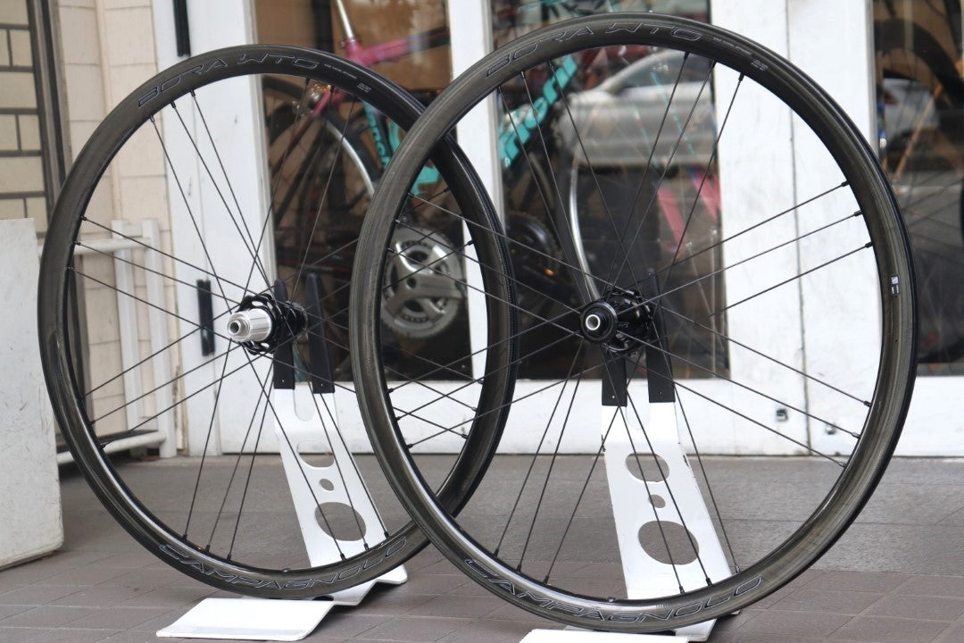 カンパニョーロ Campagnolo ボーラ BORA WTO 33 DB カーボン チューブレス ディスク ホイールセット シマノ11S/12S 19C 【横浜店】