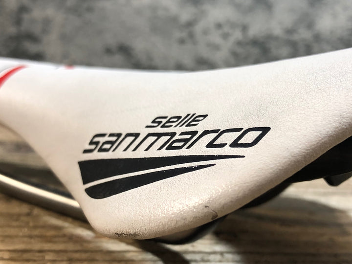 KK416 サンマルコ san marco Shortfit Racing サドル 白 XSiLite レール WIDE