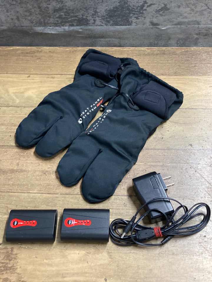 KD563 パールイズミ PEARL iZUMi 長指ウィンターグローブ 黒 L HEAT PANEL SYSTEM