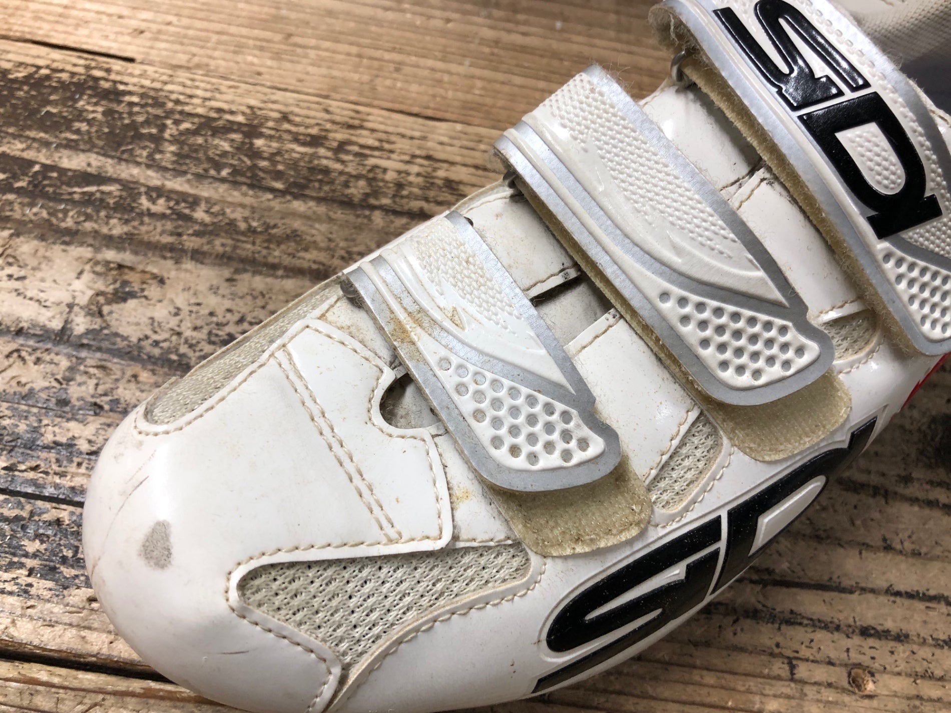 JT867 シディ SIDI GENIUS 7 ビンディングシューズ 白 EU42 ※日焼け