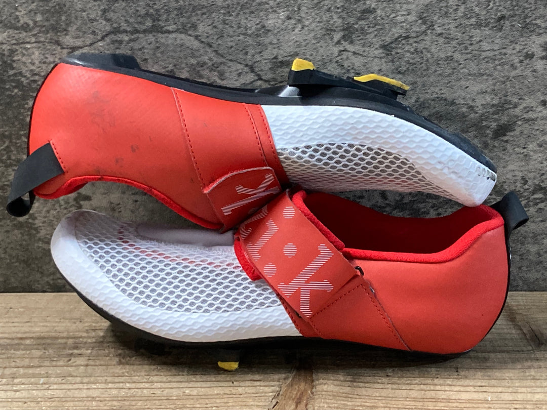 KG065 フィジーク fizik TRANSIRO HYDRA ビンディングシューズ ホワイト/レッド EU44 SPD-SL