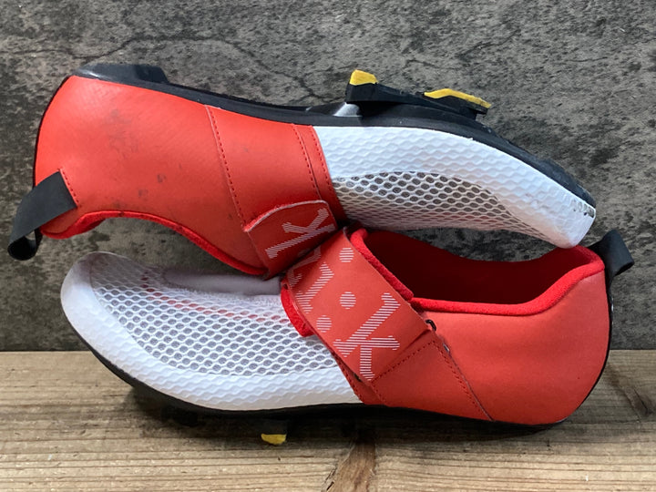 KG065 フィジーク fizik TRANSIRO HYDRA ビンディングシューズ ホワイト/レッド EU44 SPD-SL