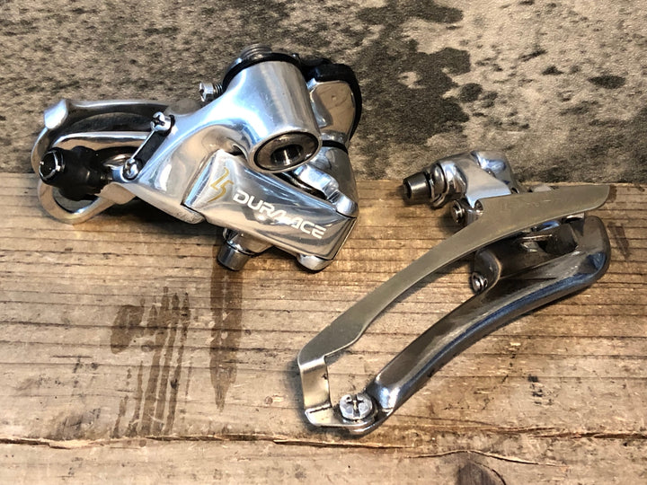 JJ518 シマノ SHIMANO デュラエース DURA-ACE FD-7700 RD-7700 前後ディレーラーセット  25周年 直付 2x9s ※傷