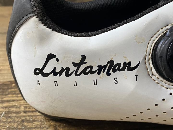 KJ194 リンタマン Lintaman ADJUST ROAD COMP ビンディングシューズ 黒 白 EU42