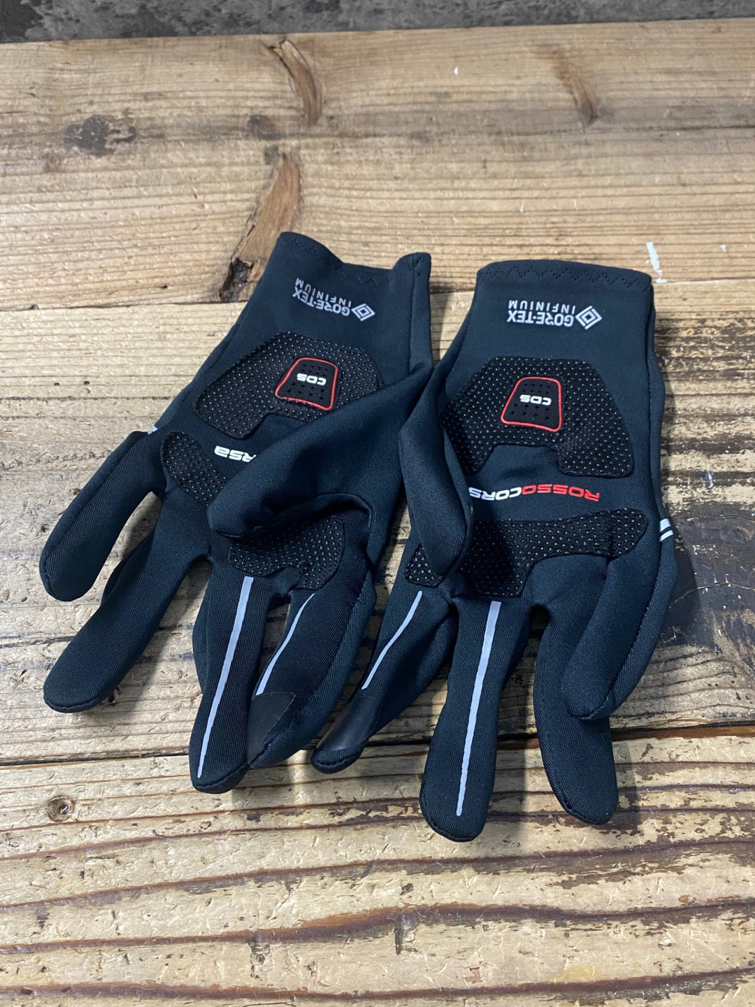 KP321 カステリ CASTELLI perfetto ROSSOCORSA GORE-TEX 長指 グローブ 黒 L
