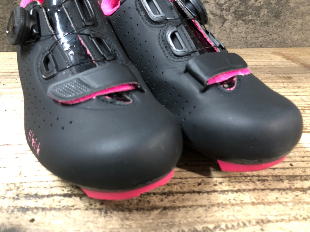 JT015 フィジーク fizik TEMPO OVERCURVE R5 SHOES ビンディングシューズ 黒 ピンク EU36 SPD-SL
