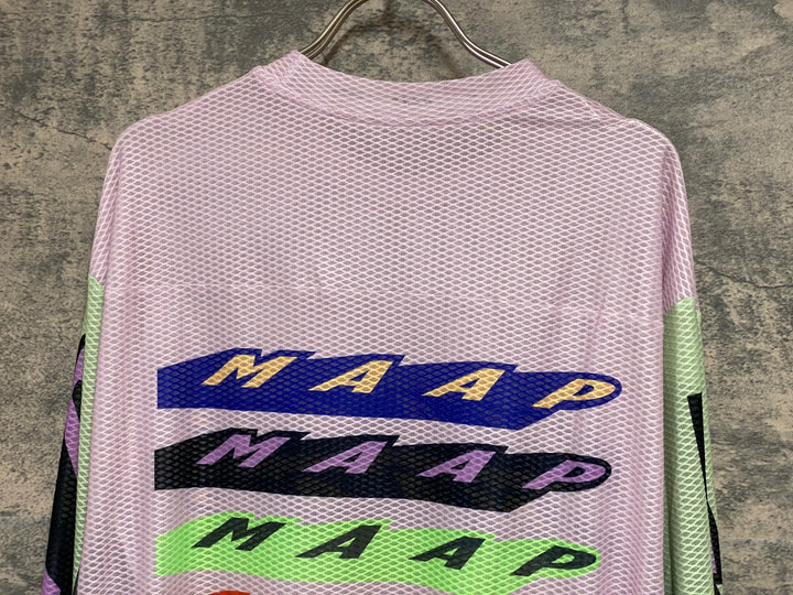 KF623 マープ MAAP Evade X LS Tee メッシュTシャツ 総柄 S