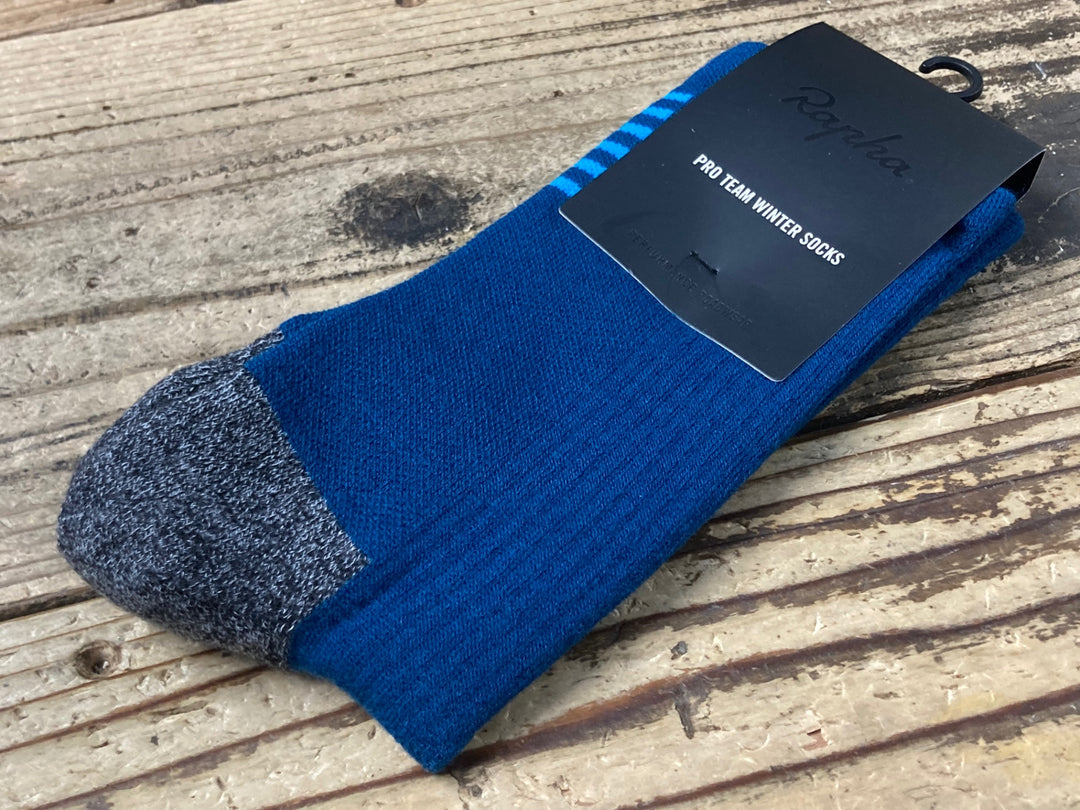 KC700 ラファ Rapha PRO TEAM WINTER SOCKS ソックス 青 L