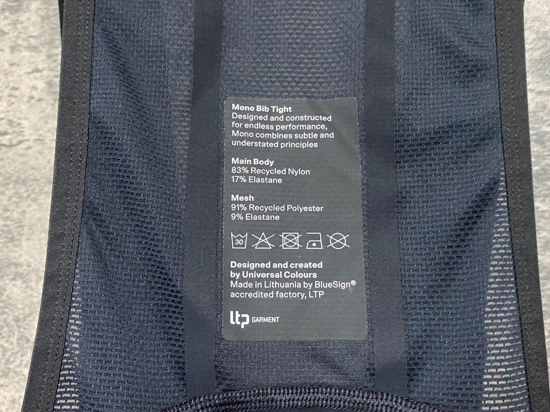 JD980 ユニバーサルカラーズ Universal Colours Mono Bib Tight ビブタイツ 黒 M 裏起毛