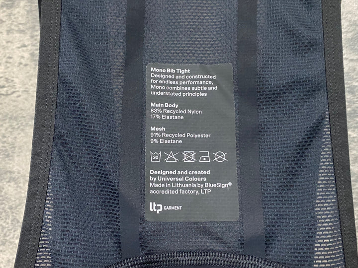 JD980 ユニバーサルカラーズ Universal Colours Mono Bib Tight ビブタイツ 黒 M 裏起毛