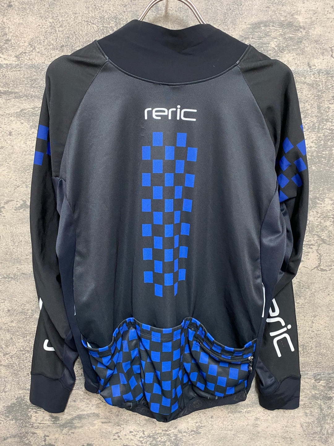 KF155 レリック RERIC 長袖 サイクルジャージ 黒 ネイビー XXL 袖部裏起毛