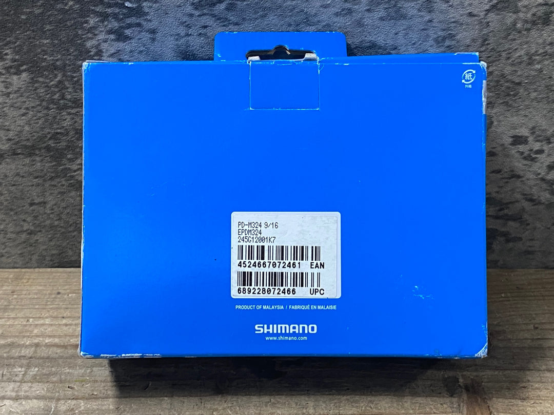 KA486 シマノ SHIMANO SPD PD-M324 ビンディングペダル 片面フラット