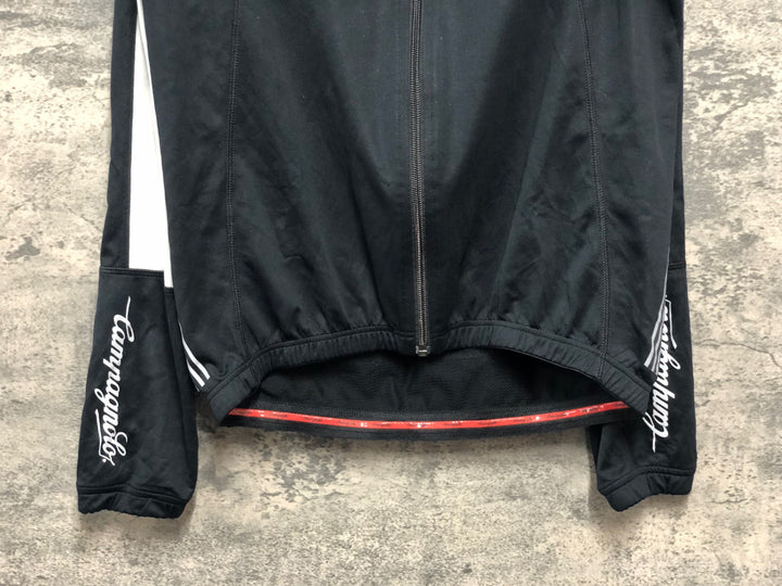 KJ350 カンパニョーロ CAMPAGNOLO 長袖 サイクルジャージ 白 黒 XL