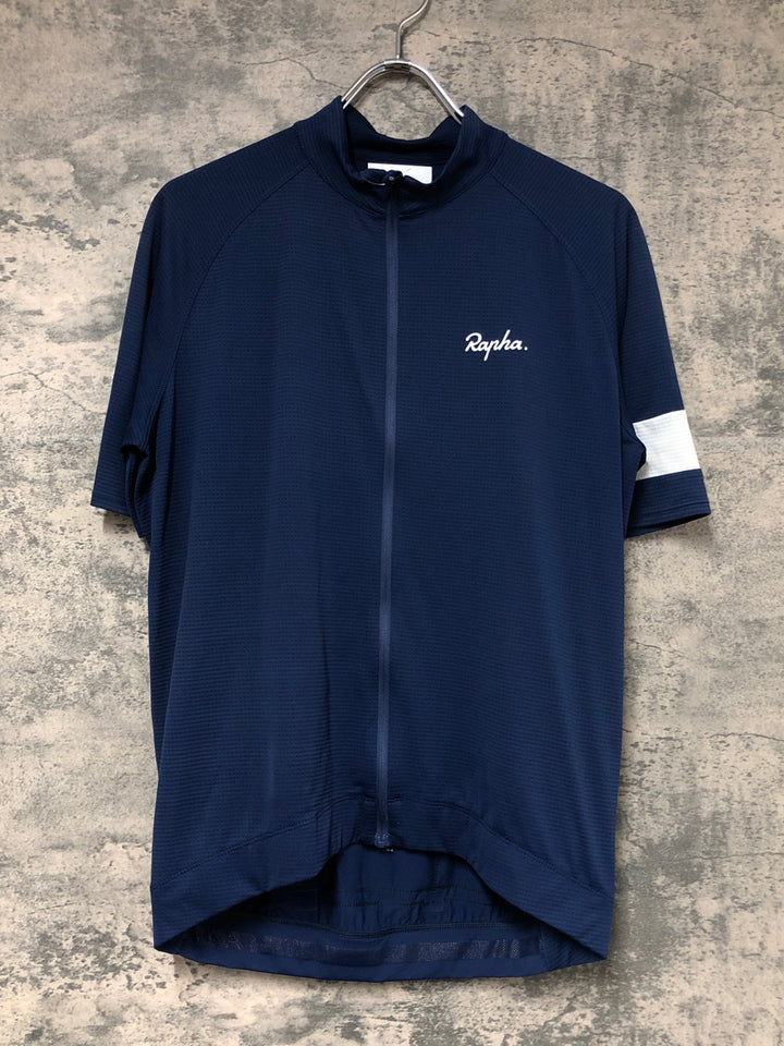 JW519 ラファ Rapha CORE LIGHTWEIGHT JERSEY 半袖 サイクルジャージ ネイビー XL