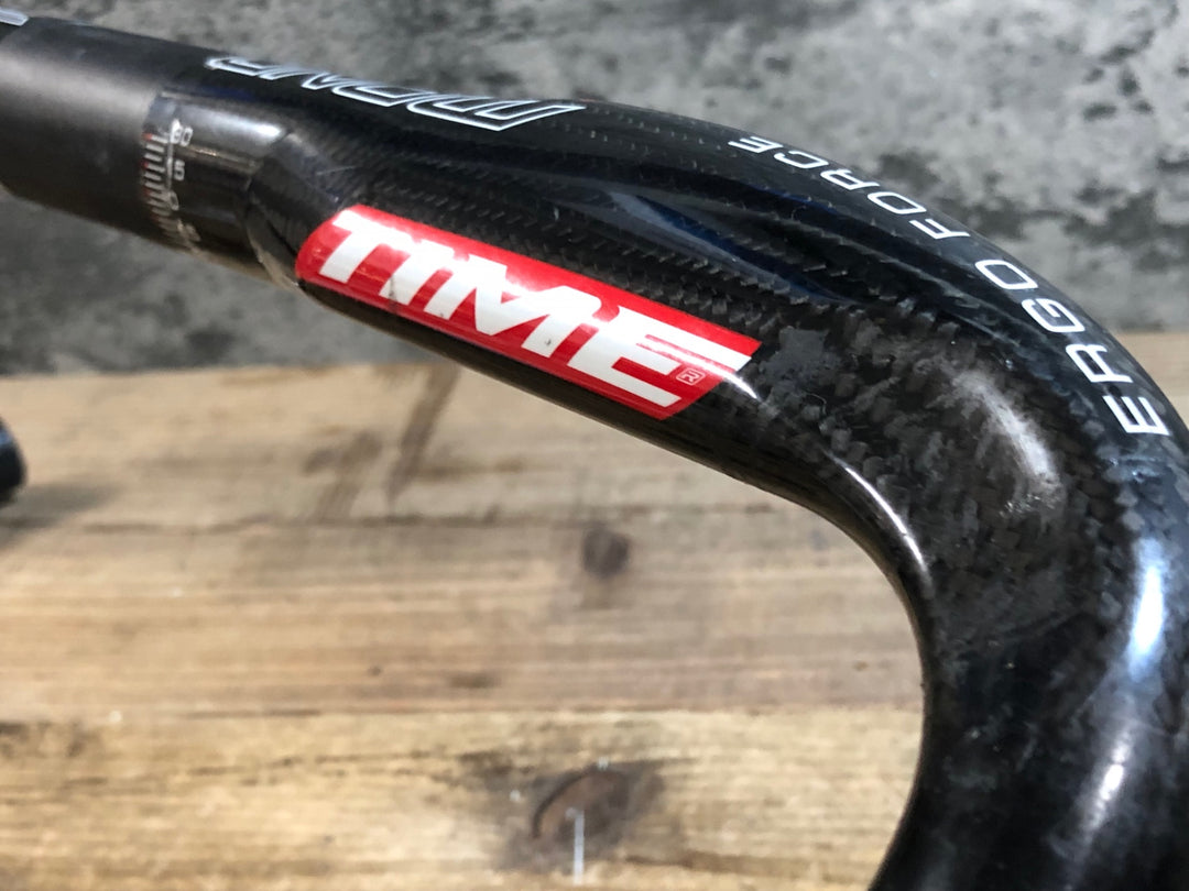 KK412 タイム TIME ERGO FORCE MONO BLOC カーボンドロップハンドル Φ31.8 エンドC-C400mm