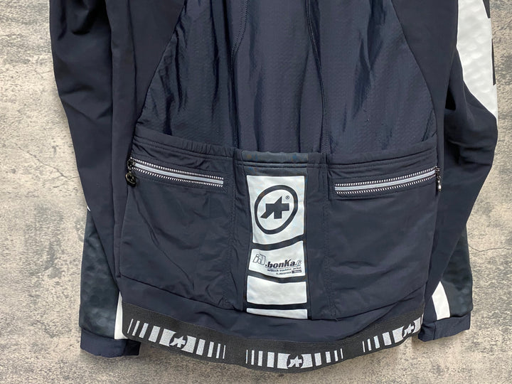 KH638 アソス ASSOS ij.bonka6 Cento Jacket 長袖 サイクルジャケット 黒 白 L