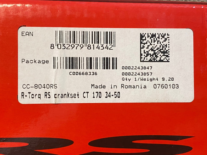 JR697 フルクラム FULCRUM RACING TORQ RS クランクセット 50/34T 170mm